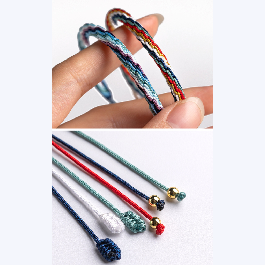 Handmade Boho Rainbow Bracelet | Adjustable Sliding Knot