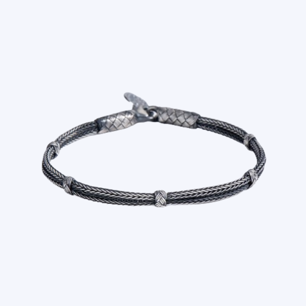 Handwoven 999 Silver Kazaz bamboo Bracelet – Kikimoki Handwoven 999 Silver Kazaz bamboo Bracelet – Kikimoki