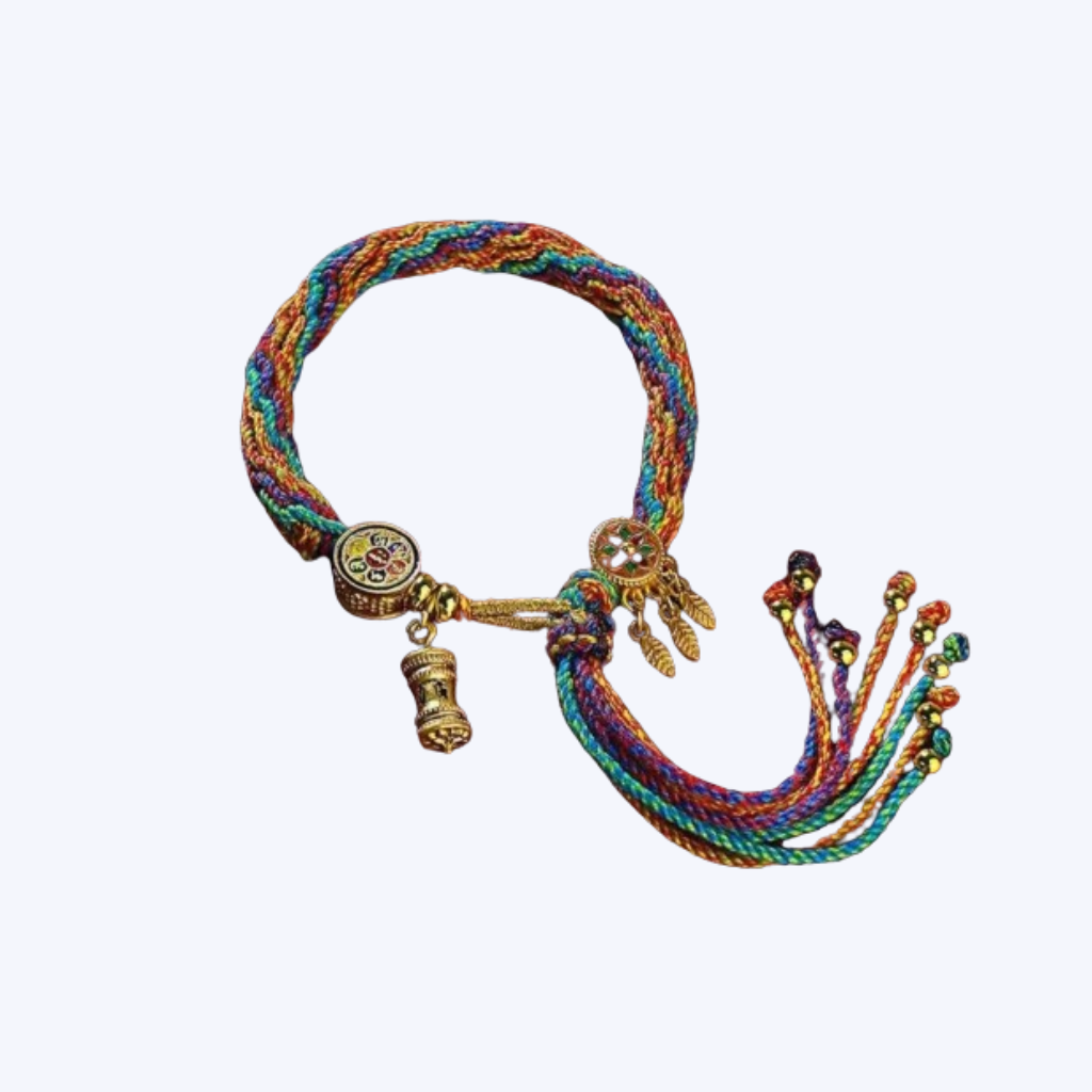 Reincarnation Tibetan Bracelet with Ethnic Tassels for Men and Women