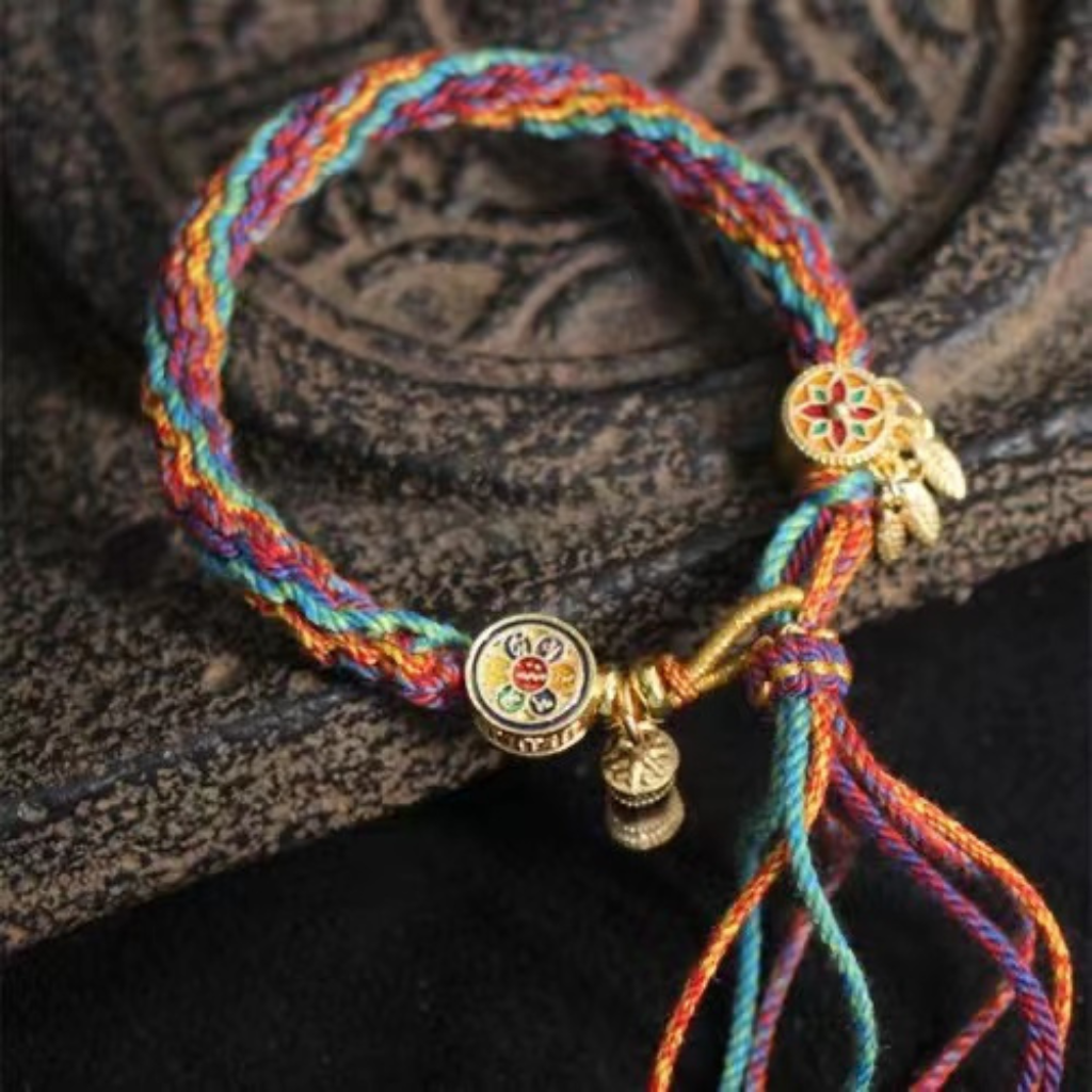 Reincarnation Tibetan Bracelet with Ethnic Tassels for Men and Women