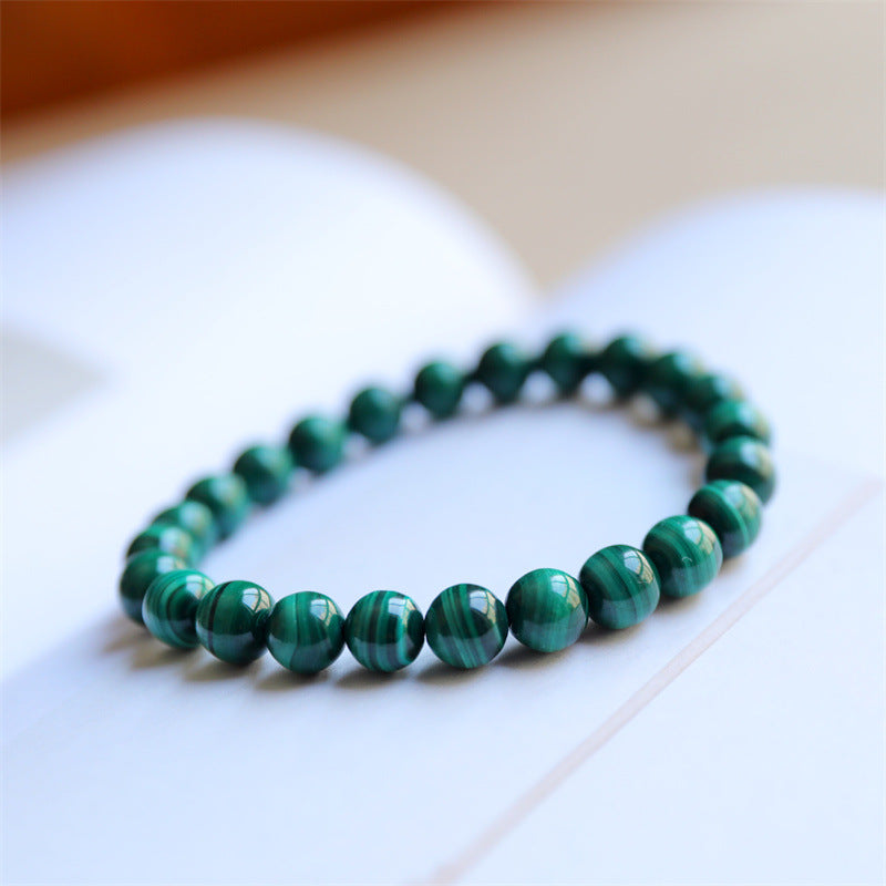 Natural Green Malachite Bracelet, Sophisticated Elegant Jewelry