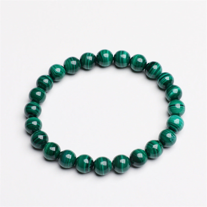 Natural Green Malachite Bracelet, Sophisticated Elegant Jewelry